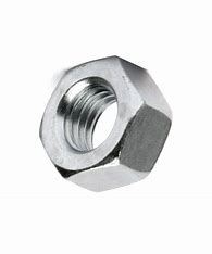 Nut M8 Hexagonal Mild Steel BZP 1.25mm Coarse Pitch BS 3692 Grade 8