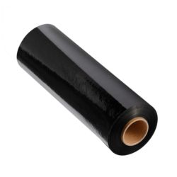 Blown Stretchwrap LLDPE Film25 micronx400mmx300m (Black)